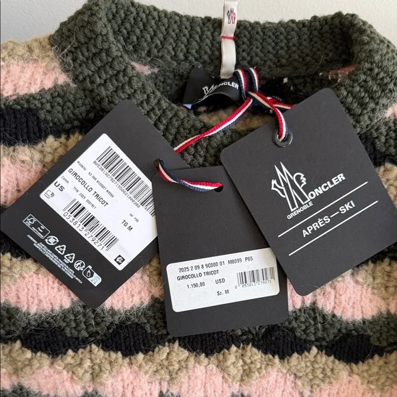 Moncler Wool & Alpaca Blend Striped Sweater - Picture 3 of 7